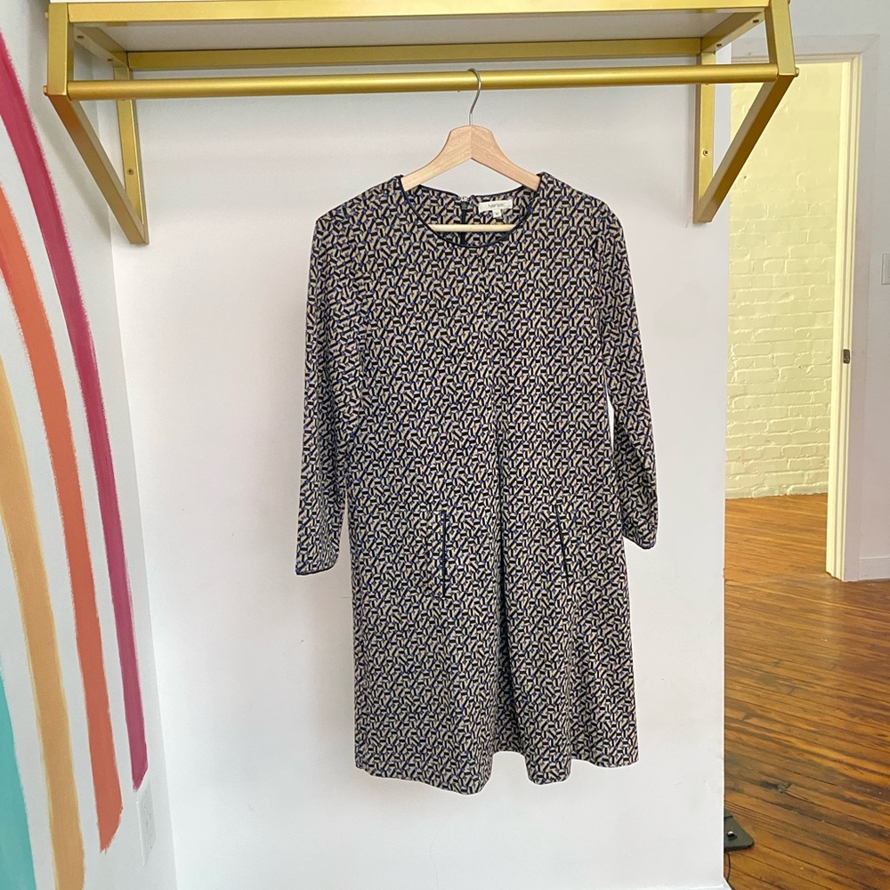 Tyler Boe Long Sleeve Dress Jewel Neck Medium
